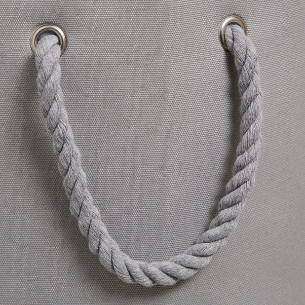 Dunelm Geo Tile Grey Laundry Bag 4 Dunelm Geo Tile Grey Laundry Bag - Image 2