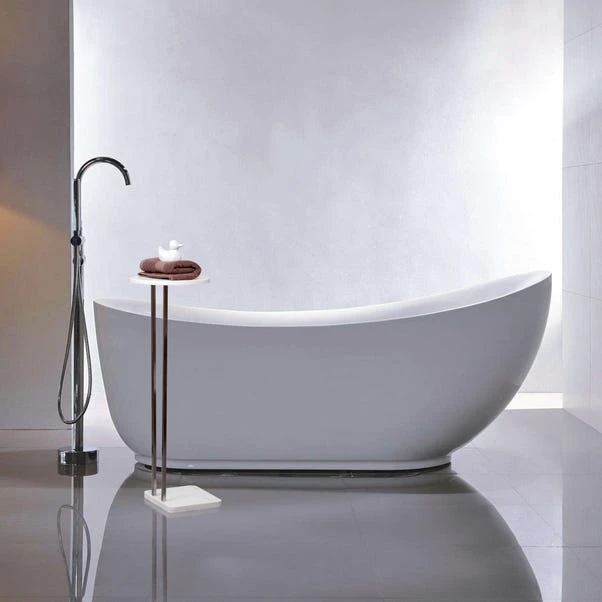 Dunelm Marble Effect Top White Bath Table 7 Dunelm Marble Effect Top White Bath Table - Image 5