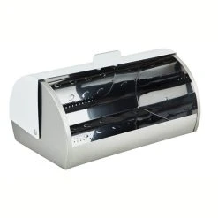 Dunelm White Roll Bread Bin -Dunelm Sales Store 1000163333 alt01