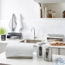 Dunelm White Roll Bread Bin -Dunelm Sales Store 1000163333 alt02