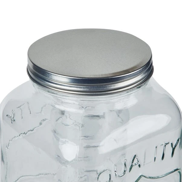 Dunelm 3.3L Glass Drinks Dispenser With Infuser And Stand 5 Dunelm 3.3L Glass Drinks Dispenser With Infuser And Stand - Image 3