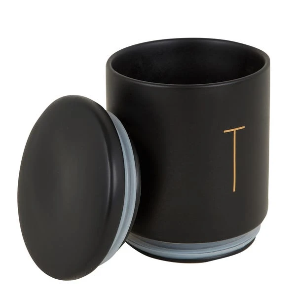 Dunelm Set Of 3 Matt Black Stacking Canisters 4 Dunelm Set Of 3 Matt Black Stacking Canisters - Image 2