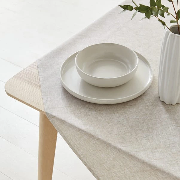 Dunelm Natural Wipe Clean Tablecloth 6 Dunelm Natural Wipe Clean Tablecloth - Image 4
