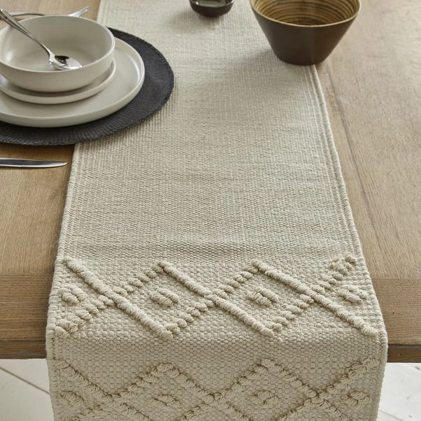 Dunelm Macrame Global Textured Table Runner 4 Dunelm Macrame Global Textured Table Runner - Image 2
