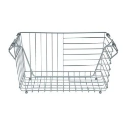 Dunelm Grey Stackable Wire Basket 10 Dunelm Grey Stackable Wire Basket -Dunelm Sales Store 1000163557 alt03