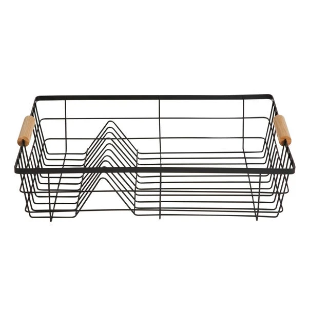 Dunelm Black Bamboo Drying Rack 4 Dunelm Black Bamboo Drying Rack - Image 2
