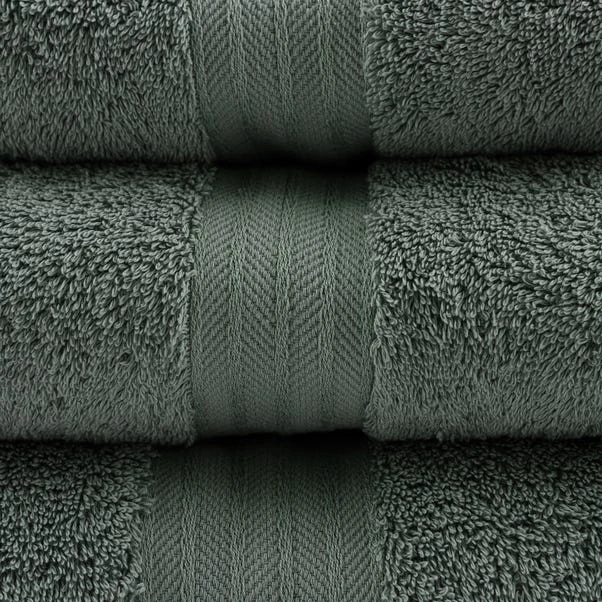 Dunelm Forest Green Egyptian Cotton Towel 5 Dunelm Forest Green Egyptian Cotton Towel - Image 3