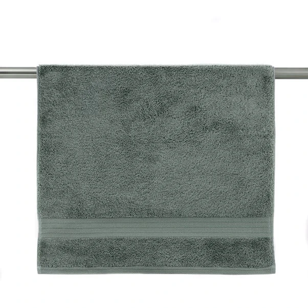 Dunelm Forest Green Egyptian Cotton Towel 6 Dunelm Forest Green Egyptian Cotton Towel - Image 4