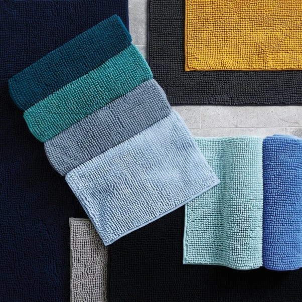 Dunelm Silver Mini Bobble Bath Mat 4 Dunelm Silver Mini Bobble Bath Mat - Image 2