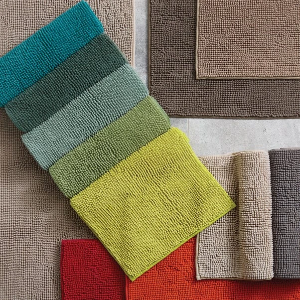 Dunelm Orange Mini Bobble Bath Mat 4 Dunelm Orange Mini Bobble Bath Mat - Image 2