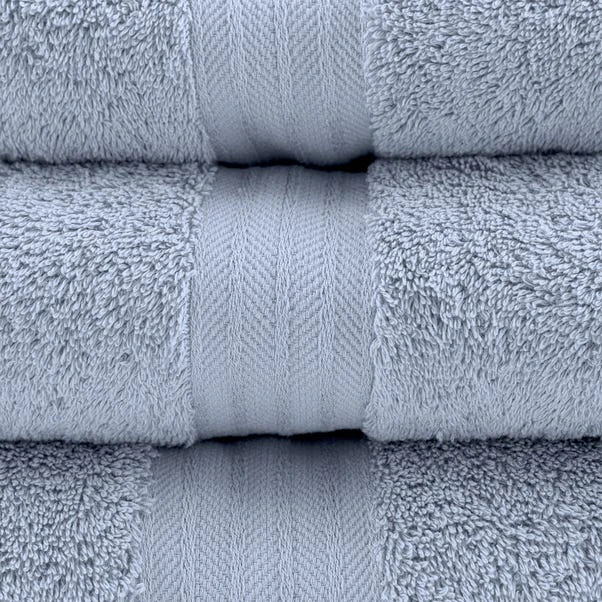 Dunelm Sky Blue Egyptian Cotton Towel 5 Dunelm Sky Blue Egyptian Cotton Towel - Image 3