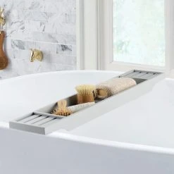 Dunelm Grey Bamboo Bath Rack 7 Dunelm Grey Bamboo Bath Rack -Dunelm Sales Store 1000167269 alt02