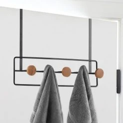 Elements Bamboo Over Door Hooks 7 Elements Bamboo Over Door Hooks -Dunelm Sales Store 1000167313 alt02
