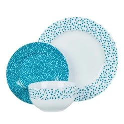 Dunelm Dottie Teal 12 Piece Dinner Set 8 Dunelm Dottie Teal 12 Piece Dinner Set -Dunelm Sales Store 1000167989 alt01
