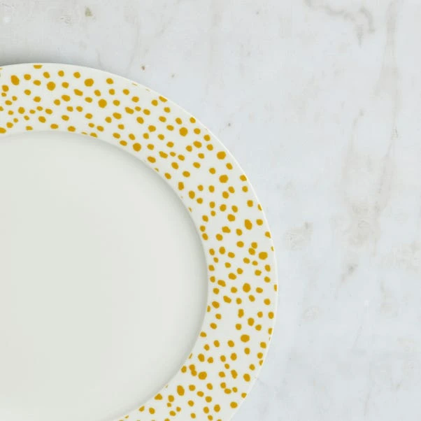 Dunelm Dotty Ochre 12 Piece Dinner Set 5 Dunelm Dotty Ochre 12 Piece Dinner Set - Image 3