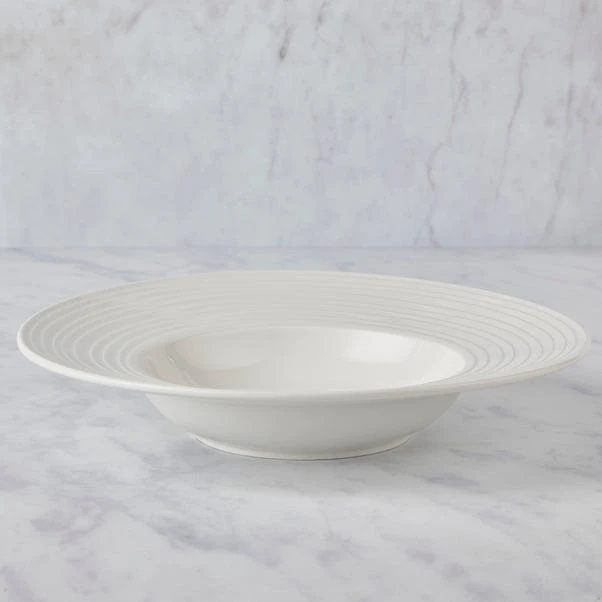 Dunelm Paige Porcelain Pasta Bowl 4 Dunelm Paige Porcelain Pasta Bowl - Image 2