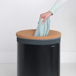 Brabantia Black Cork 60L Laundry Bin -Dunelm Sales Store 1000168433 alt03