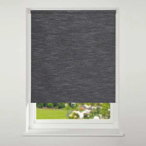 Swish Cordless Black Textured Blackout Roller Blind 4 Swish Cordless Black Textured Blackout Roller Blind - Image 2