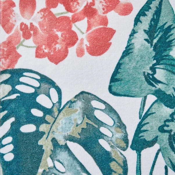 Dunelm Tropique Green Printed Hand Towel 4 Dunelm Tropique Green Printed Hand Towel - Image 2