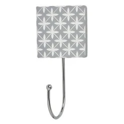 Dunelm Geo Tile Grey Diamond Hook -Dunelm Sales Store 1000180573 alt02
