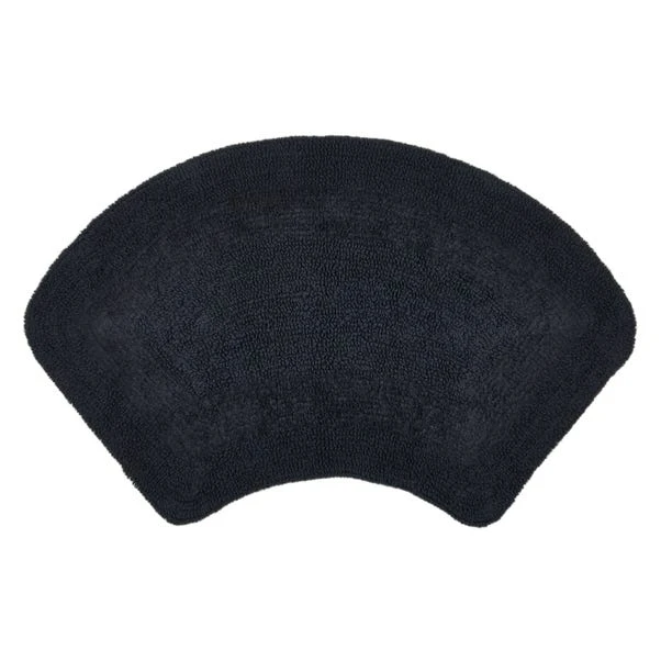 Dunelm Supersoft Charcoal Oval Bath Mat 4 Dunelm Supersoft Charcoal Oval Bath Mat - Image 2