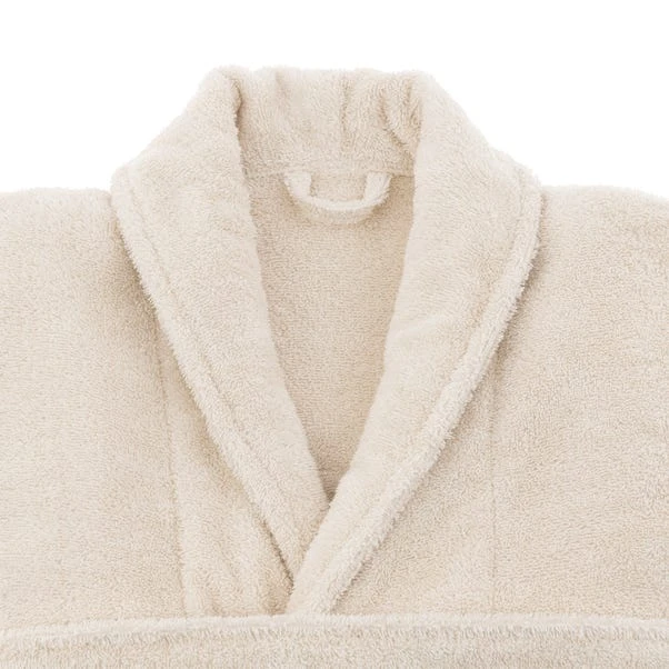 Dunelm Egyptian Cotton Natural Bath Robe 5 Dunelm Egyptian Cotton Natural Bath Robe - Image 3