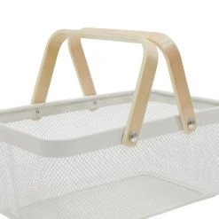 Dunelm White Large Wire Basket 11 Dunelm White Large Wire Basket -Dunelm Sales Store 1000182355 alt04