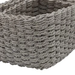 Dunelm Set Of 3 Paper Rope Grey Storage Baskets -Dunelm Sales Store 1000182508 alt04