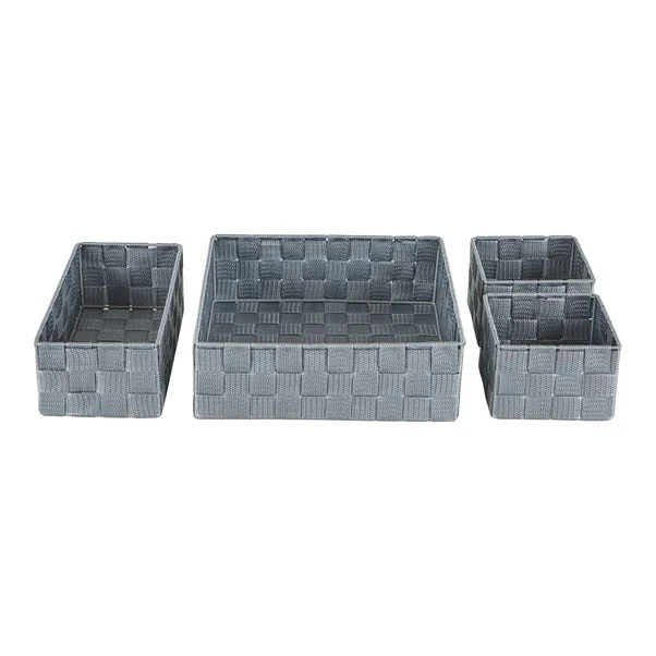 Dunelm Set Of 4 Grey Nylon Drawer Organisers 4 Dunelm Set Of 4 Grey Nylon Drawer Organisers - Image 2