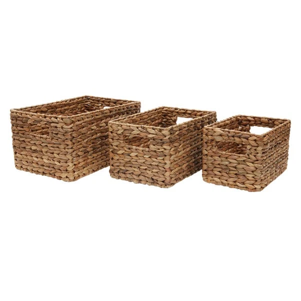 Dunelm Water Hyacinth Set Of 3 Small Baskets 4 Dunelm Water Hyacinth Set Of 3 Small Baskets - Image 2