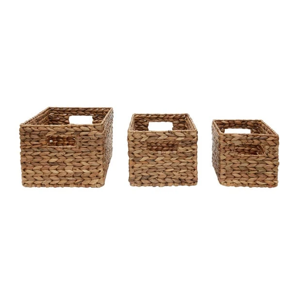 Dunelm Water Hyacinth Set Of 3 Small Baskets 5 Dunelm Water Hyacinth Set Of 3 Small Baskets - Image 3