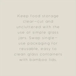 The Edited Life Glass Food Storage With Bamboo Lids Rectangular 350ML 9 The Edited Life Glass Food Storage With Bamboo Lids Rectangular 350ML -Dunelm Sales Store 1000183249 alt09