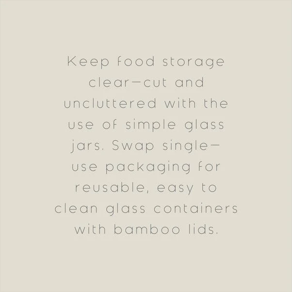 The Edited Life Glass Food Storage With Bamboo Lids Rectangular 350ML 6 The Edited Life Glass Food Storage With Bamboo Lids Rectangular 350ML - Image 4