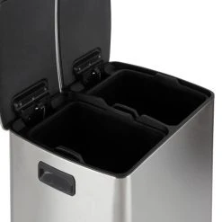 Dunelm Stainless Steel 40L Curve Recycling Bin -Dunelm Sales Store 1000185514 alt05