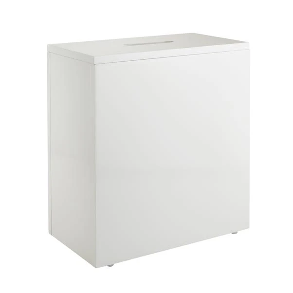 Lloyd Pascal Jasper White Gloss Bathroom Tidy With Removable Lid 5 Lloyd Pascal Jasper White Gloss Bathroom Tidy With Removable Lid - Image 3