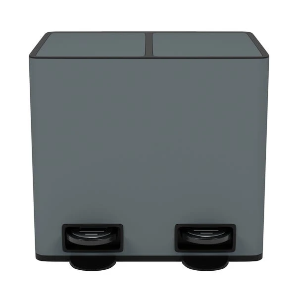 Vintage 16L Low Recycling Bin Charcoal 4 Vintage 16L Low Recycling Bin Charcoal - Image 2