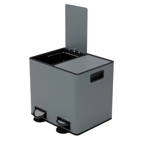 Vintage 16L Low Recycling Bin Charcoal 6 Vintage 16L Low Recycling Bin Charcoal - Image 4