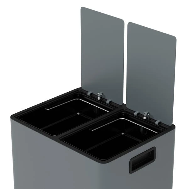 Vintage 16L Low Recycling Bin Charcoal 7 Vintage 16L Low Recycling Bin Charcoal - Image 5