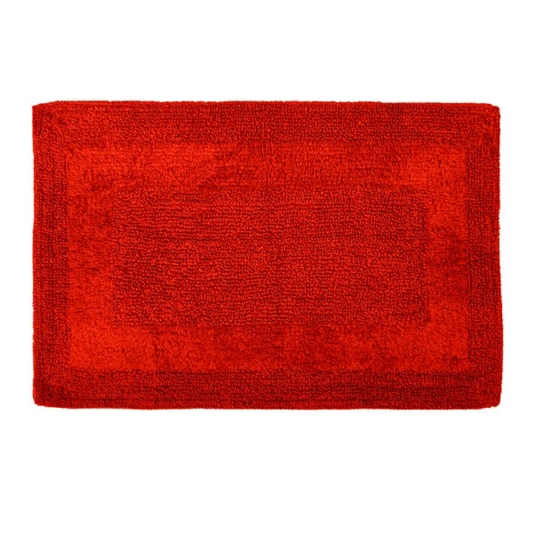 Dunelm Super Soft Reversible Red Bath Mat 4 Dunelm Super Soft Reversible Red Bath Mat - Image 2