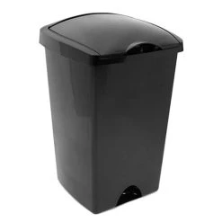 Addis Black Lift Top 48 Litre Bin