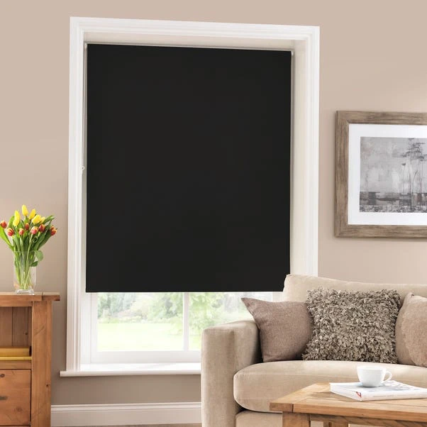 Dunelm Black Blackout Roller Blind 3 Dunelm Black Blackout Roller Blind