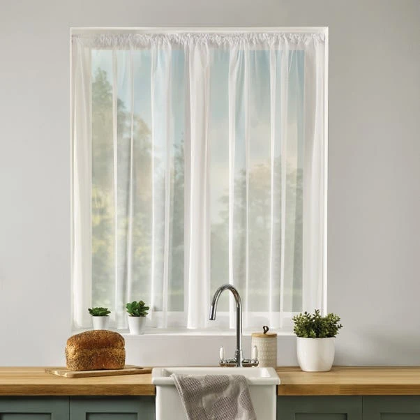 Dunelm By The Metre Plain Leaded Net Curtain Fabric 3 Dunelm By The Metre Plain Leaded Net Curtain Fabric