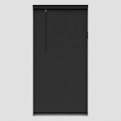 Dunelm Hardwood Black 25mm Slats Venetian Blind
