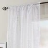 Dunelm White Sparkle Single Slot Top Voile Panel 1 Dunelm White Sparkle Single Slot Top Voile Panel -Dunelm Sales Store 30065655