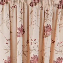 Dunelm Amelia Red Pencil Pleat Curtains 9 Dunelm Amelia Red Pencil Pleat Curtains -Dunelm Sales Store 30121490 alt02