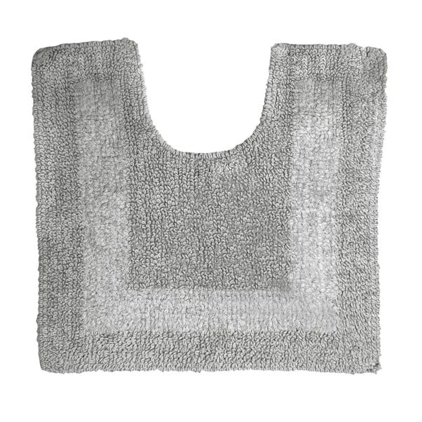 Dunelm Super Soft Silver Reversible Pedestal Mat 4 Dunelm Super Soft Silver Reversible Pedestal Mat - Image 2