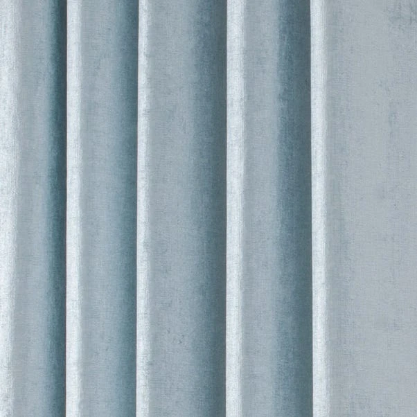 Luxury Collection Chenille Duck-Egg Eyelet Curtains 5 Luxury Collection Chenille Duck-Egg Eyelet Curtains - Image 3