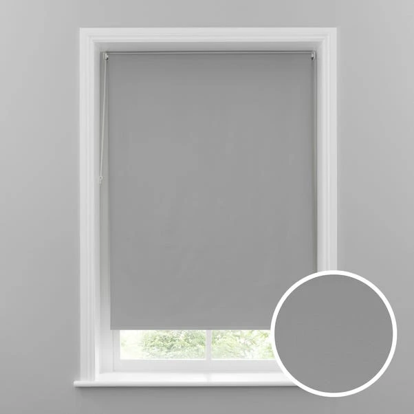 Dunelm Grey Herringbone Blackout Roller Blind 3 Dunelm Grey Herringbone Blackout Roller Blind
