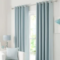 Dunelm Solar Duck Egg Blackout Eyelet Curtains 9 Dunelm Solar Duck Egg Blackout Eyelet Curtains -Dunelm Sales Store 30139021 alt01