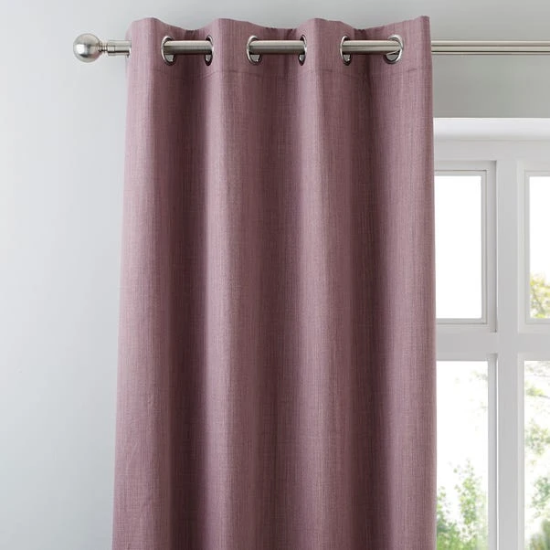 Dunelm Solar Mauve Blackout Eyelet Curtains 3 Dunelm Solar Mauve Blackout Eyelet Curtains
